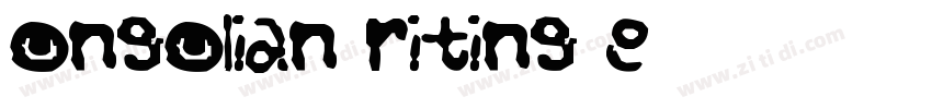 Mongolian Writing Re字体转换